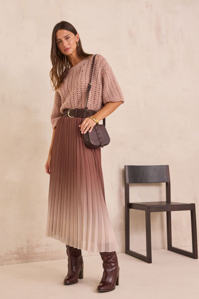 Picture of ODESSA PLEATED MIDI SKIRT